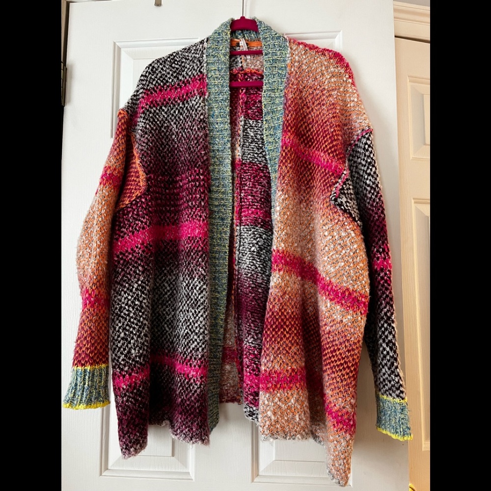 Free People colorful cardigan
